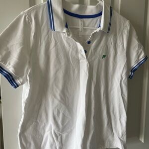 White and Blue Kids Polo Shirt